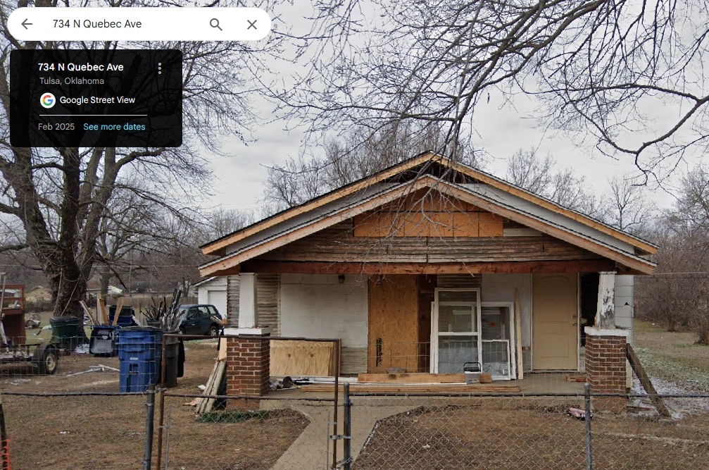 734 N Quebec Ave, Tulsa, OK — AI Distress Score 7/10